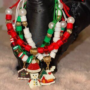 Handmade Christmas Charm Bracelets
